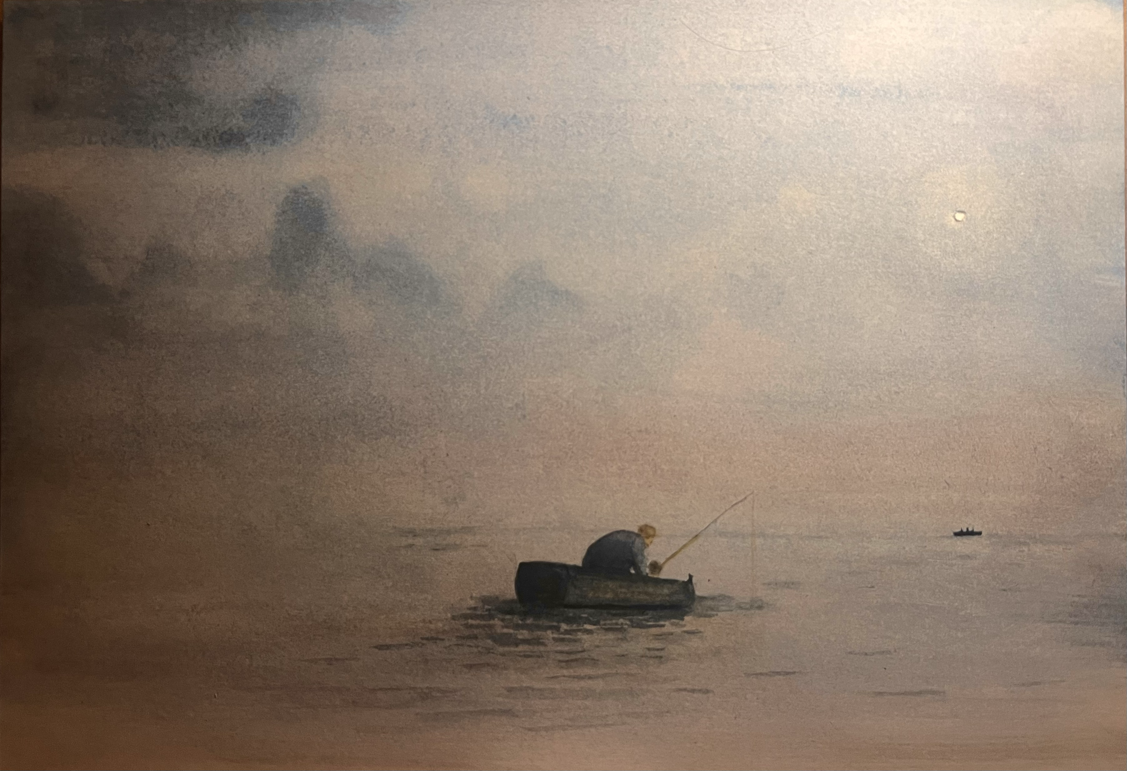 An Angler Waits in Aldeburgh Bay